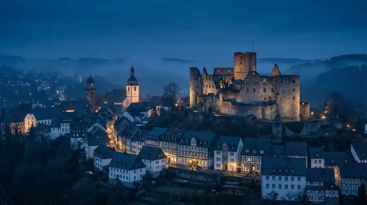 Historische Altstadt Arnsberg mit Burgruine