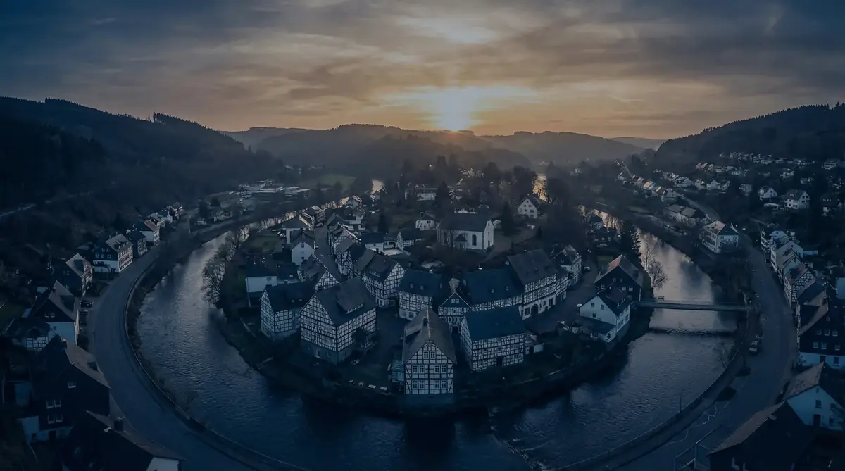 Sauerland Hügel und Tal bei Plettenberg