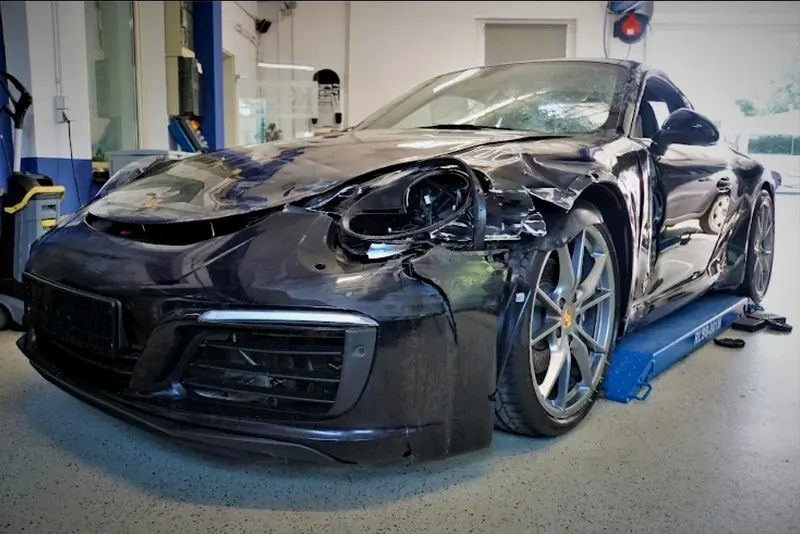 Porsche 911 Frontschaden Gutachten